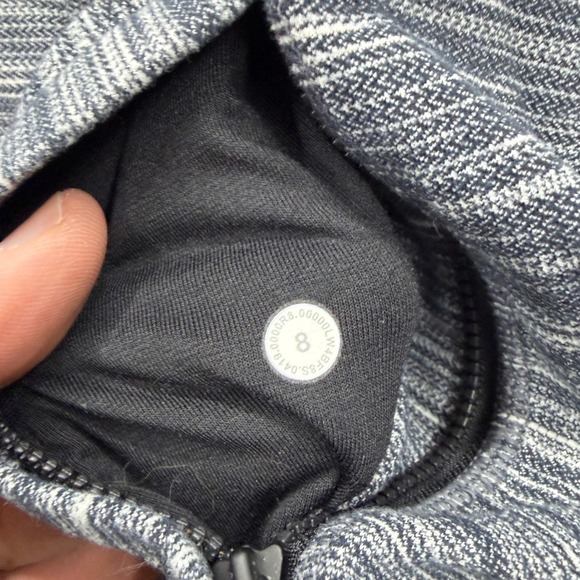 Lululemon Define Jacket Hooded Grey Space Dye Full Zip Activewear Size 8 - Picture 7 of 10
